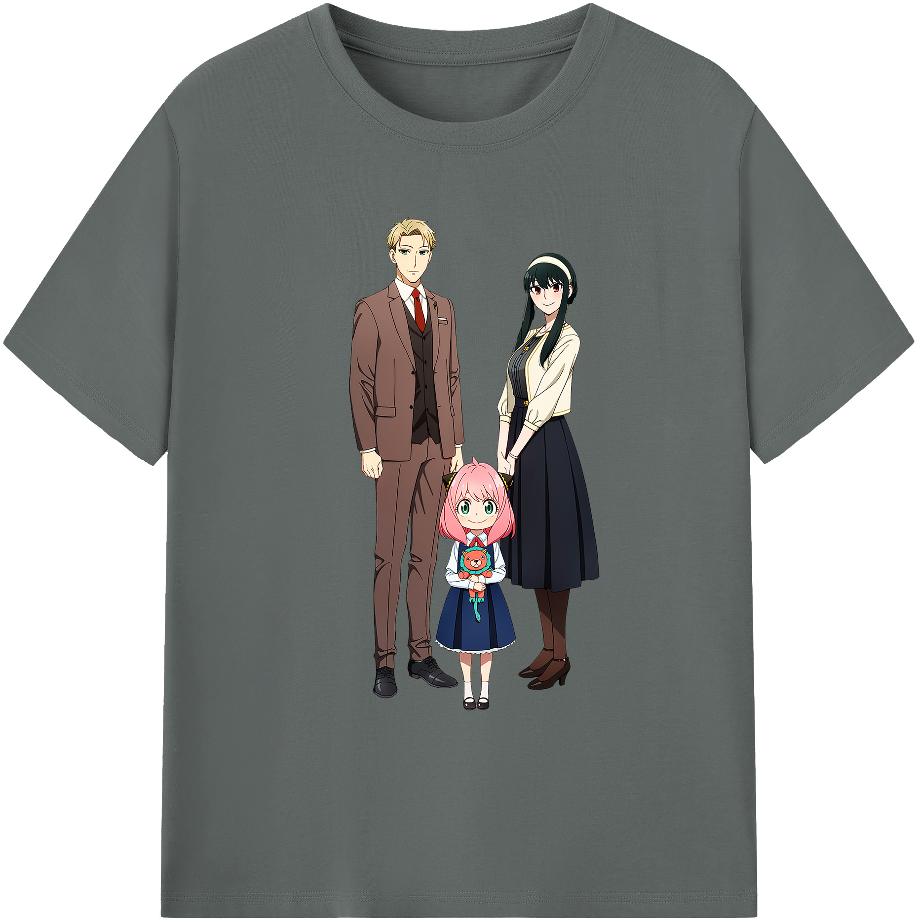 （画像用） SPY×FAMILY间谍家家酒 綿100％ メンズ半袖Tシャツ｜肌触りやわらか＆通気性